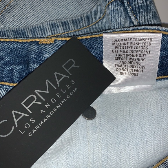 Carmar LENNOX High Rise Cheeky Denim Shorts 24 NWT - Picture 5 of 7